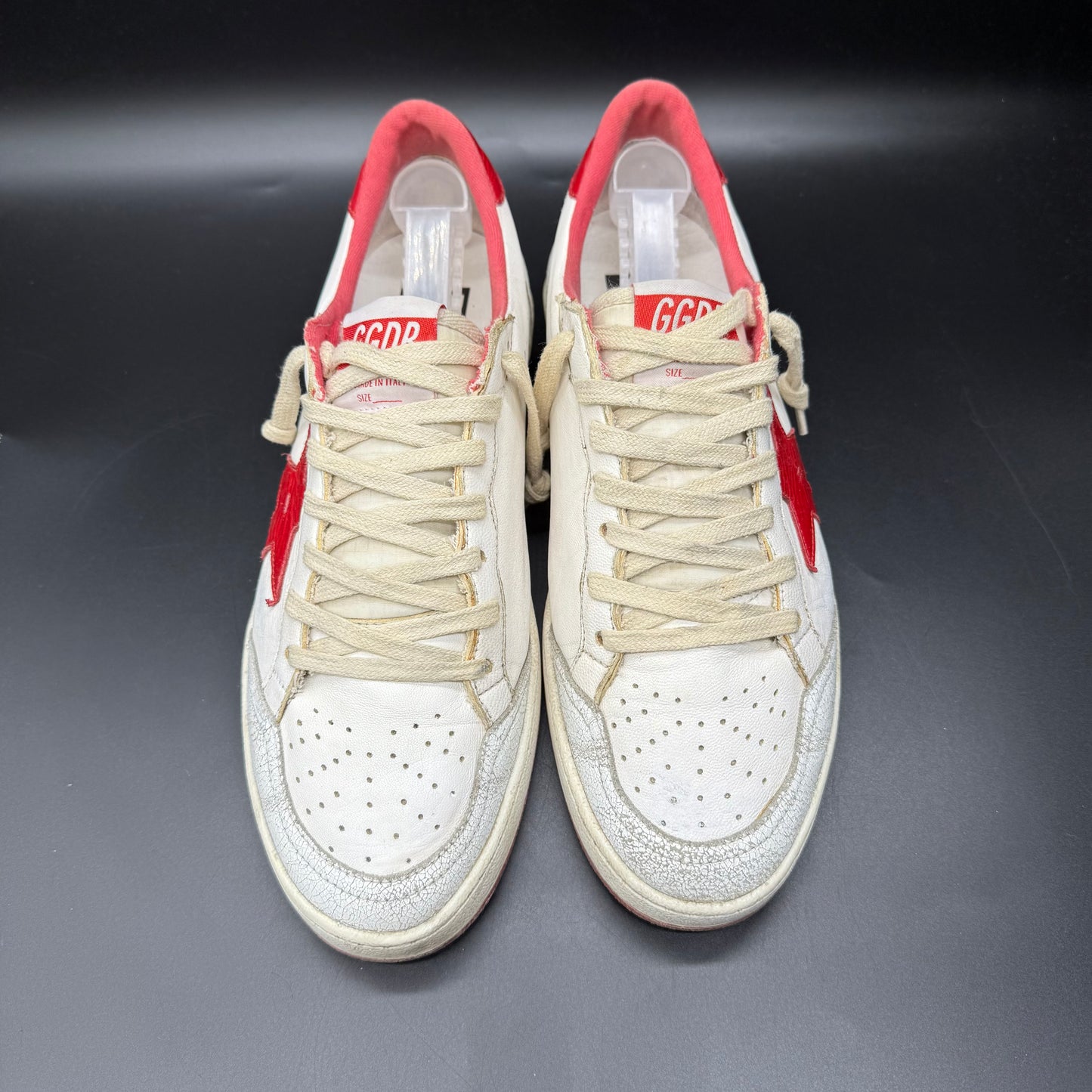 Golden Goose Ballstar - Blanc Rouge