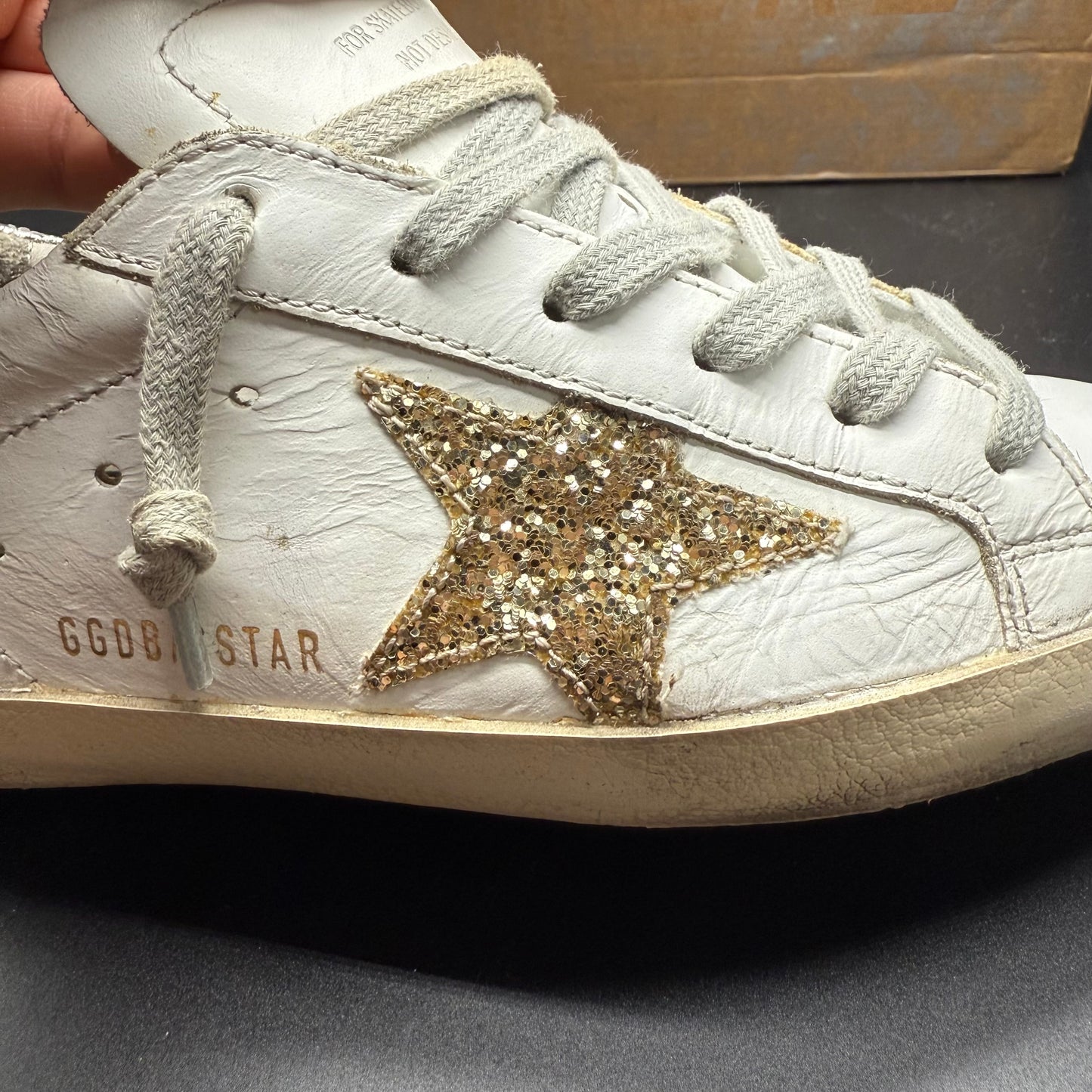 Golden Goose Superstar - Paillette Or Argent