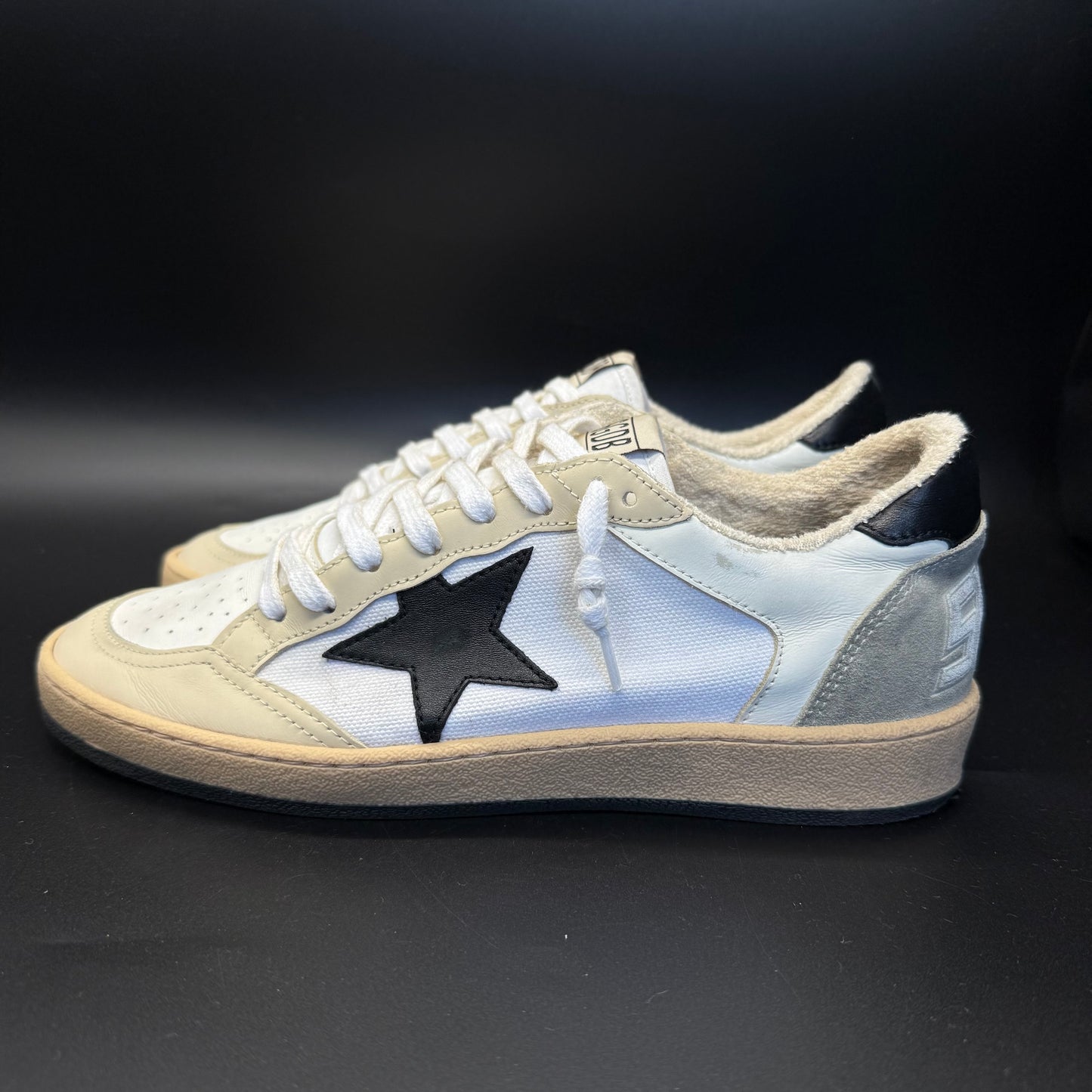 Golden Goose Ballstar - Blanc/Noir/Beige ◾️