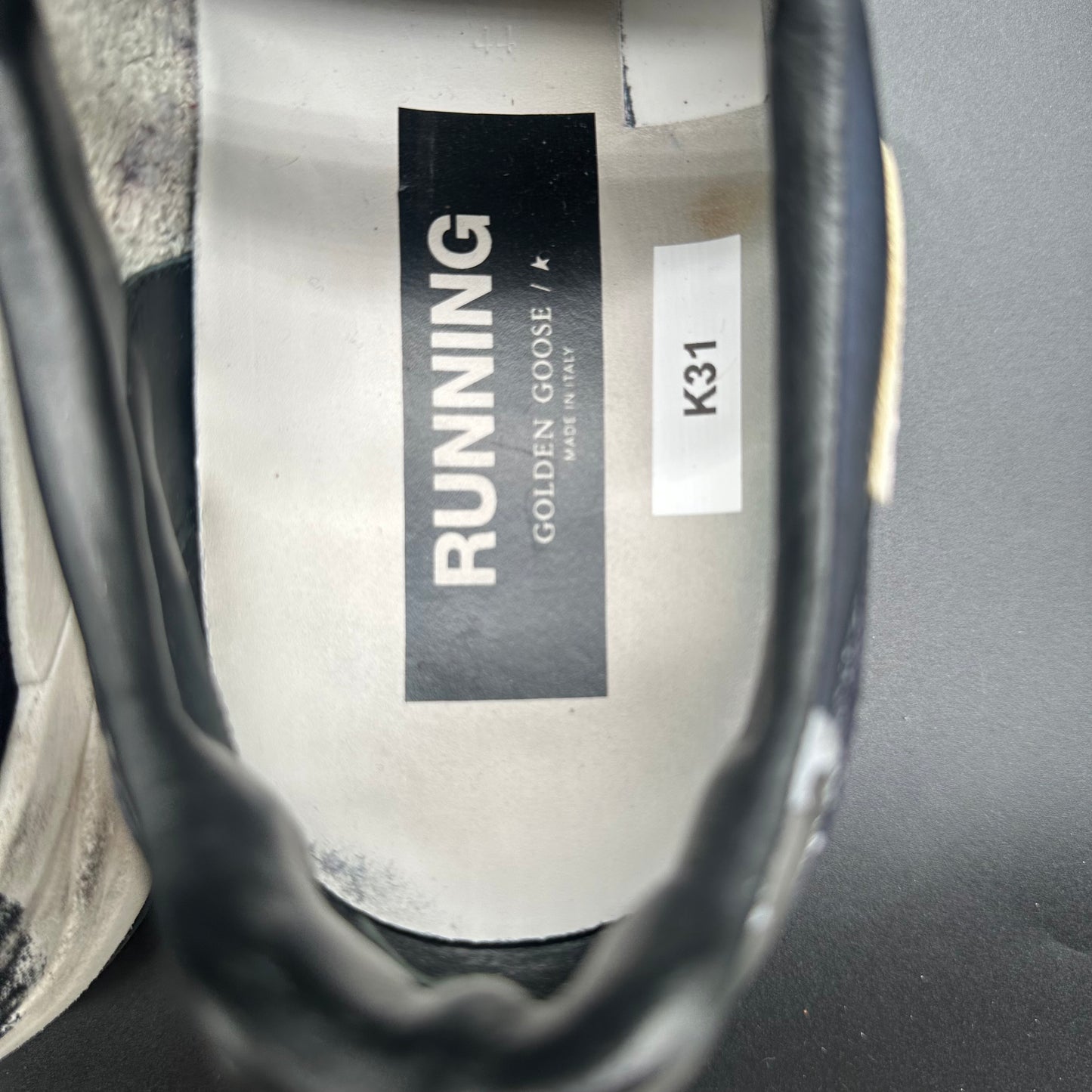 Golden Goose Running - Bleu Blanc K31