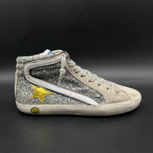 Golden Goose Slide - Paillettes Beige J008