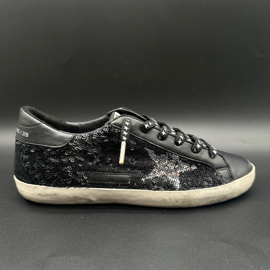 Golden Goose Superstar - Noir Paillettes J005