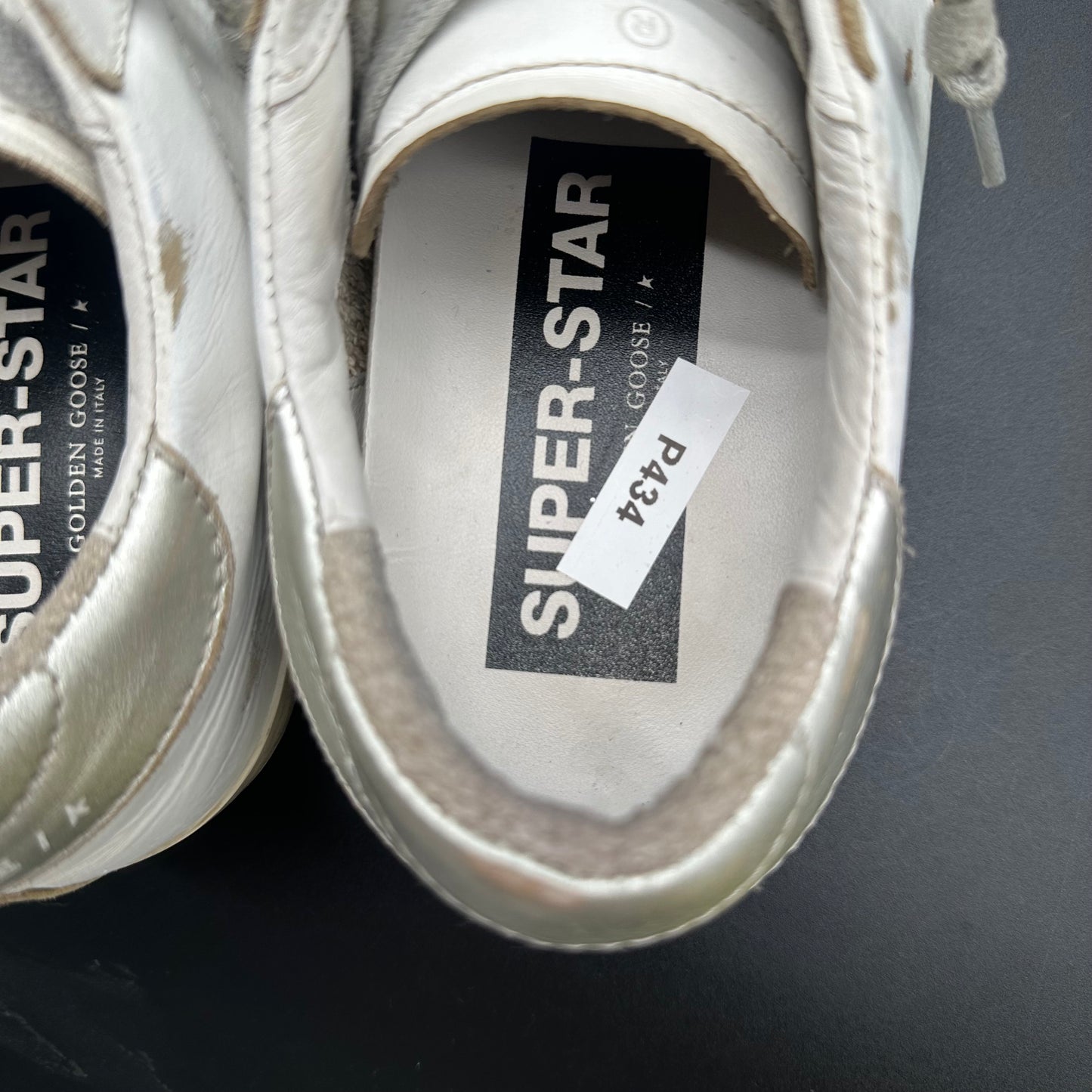 Golden Goose Superstar - Blanc Argent Or Paillettes P438