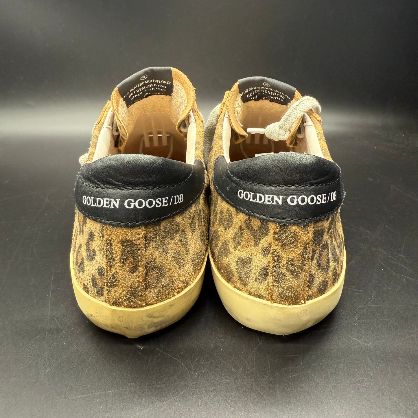 Golden Goose Superstar - Leopard Argenté Noir