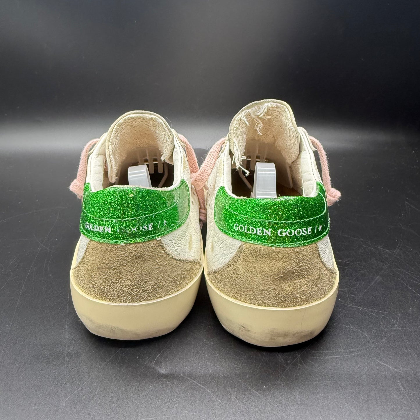 Golden Goose Superstar - Vert Paillette Argenté Rose