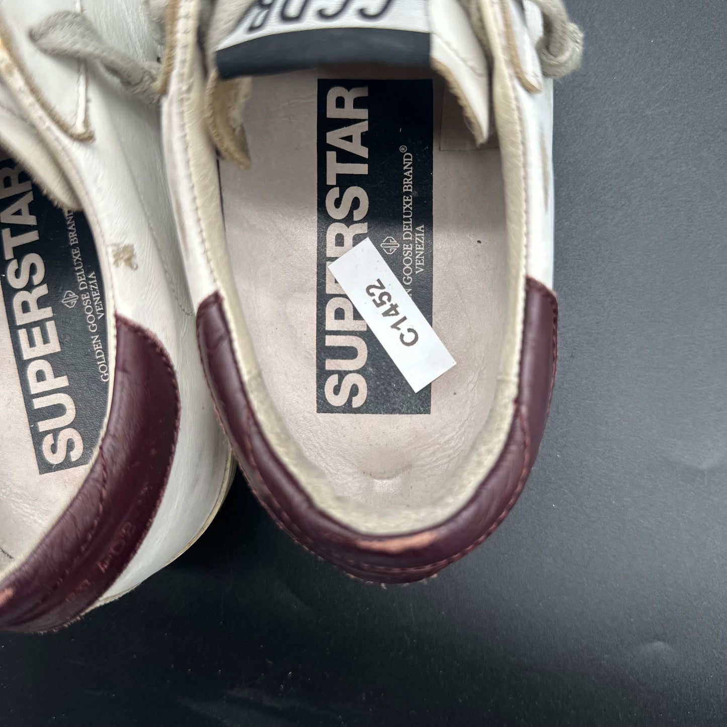 Golden Goose Superstar - Blanc Beige Bordeaux C1452