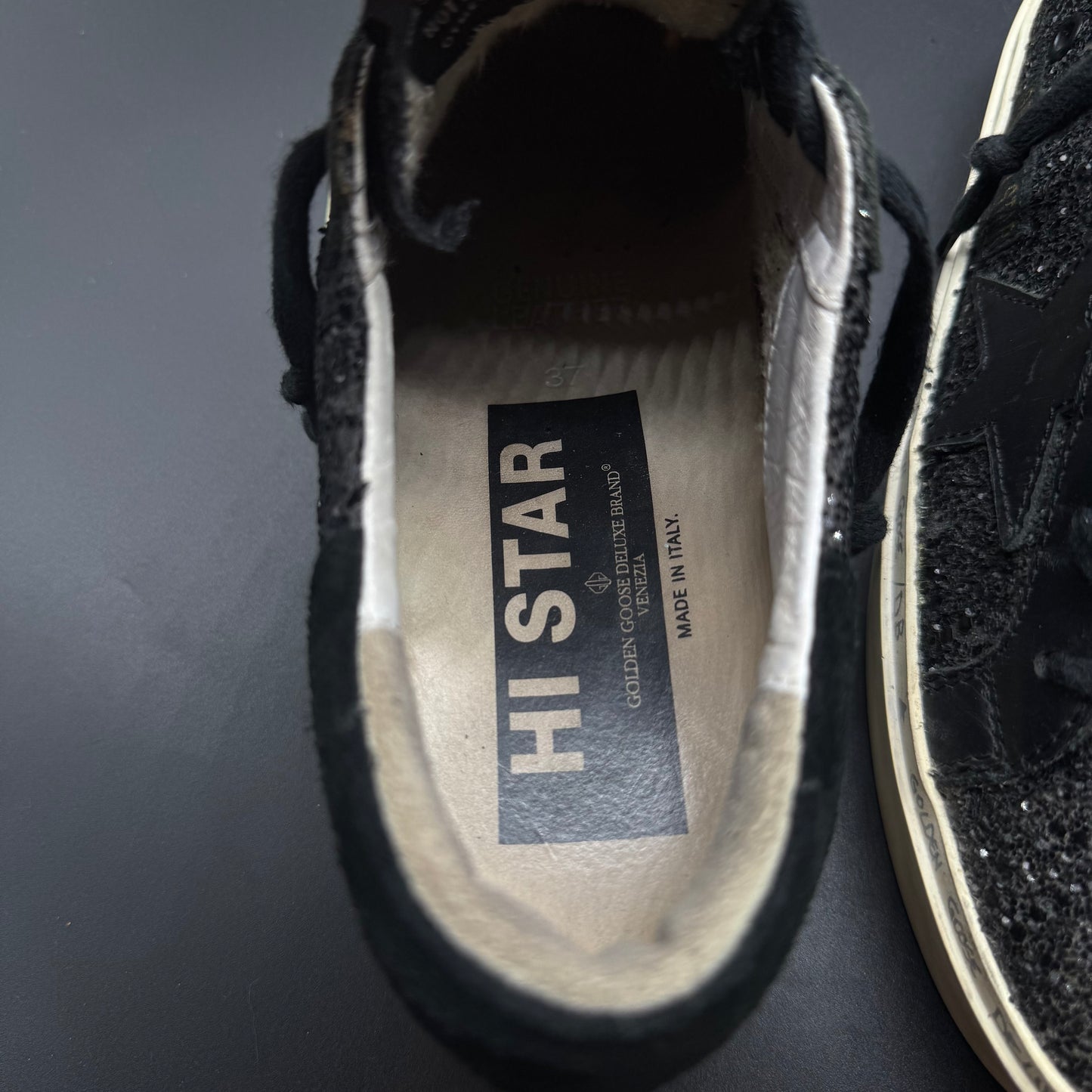 Golden Goose Hi-Star - Noir/ Paillettes ▫️