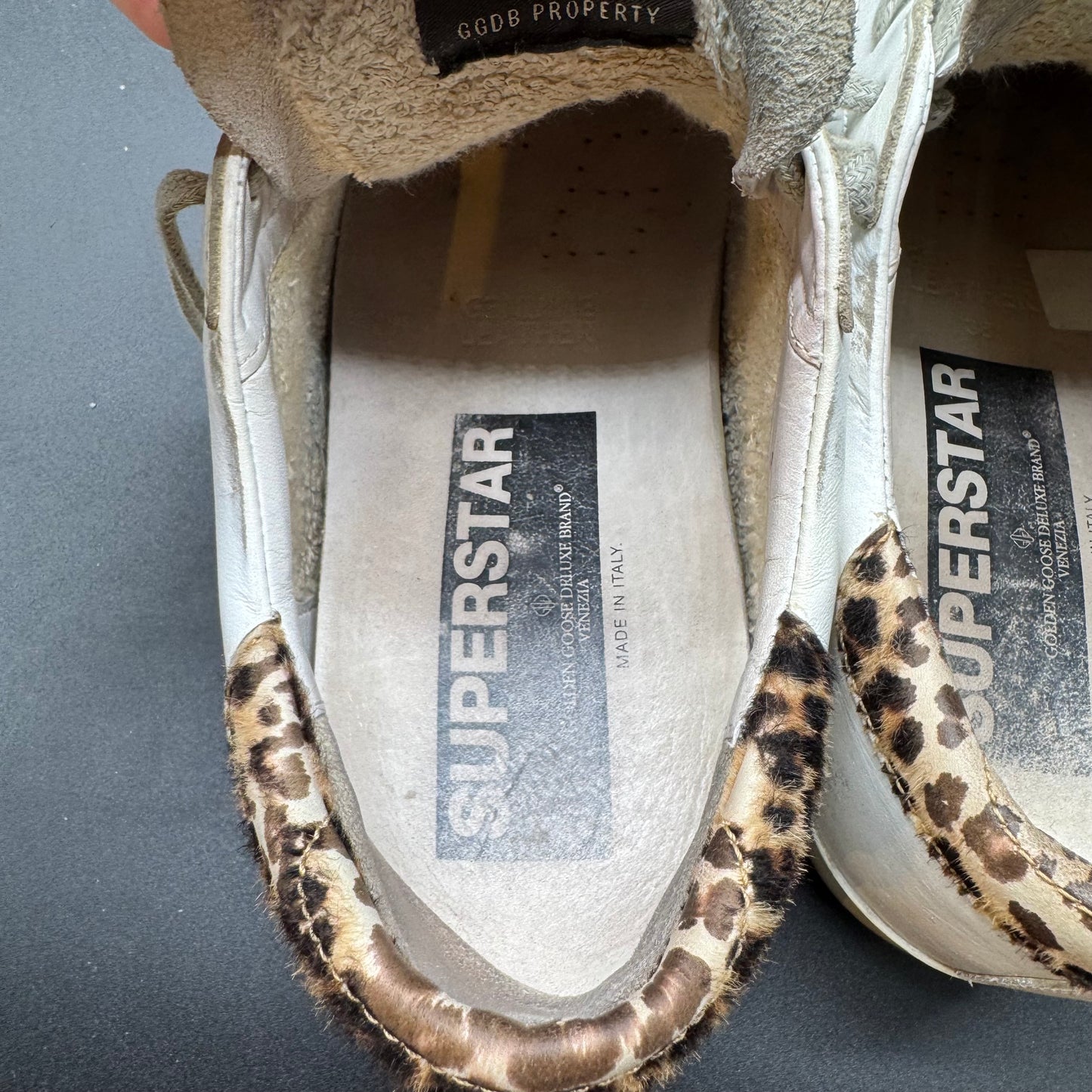 Golden Goose Superstar - Blanc/ Bleu/ Animal ▫️