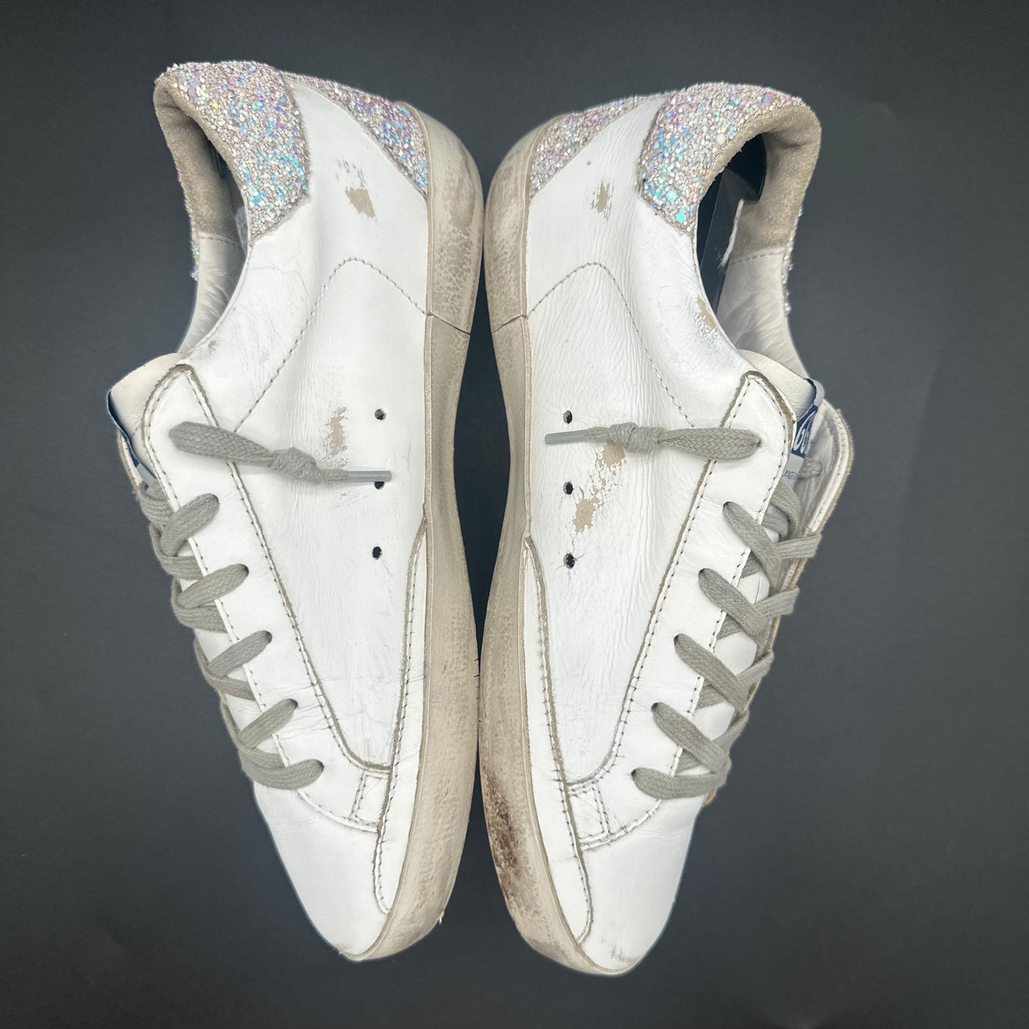 Golden Goose Superstar - Blanc Noir Paillettes C1118