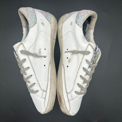 Golden Goose Superstar - Blanc Noir Paillettes C1118