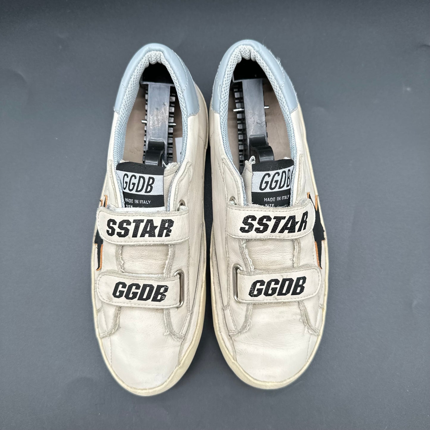 Golden Goose Old-School - Blanc Noir Bleu J033