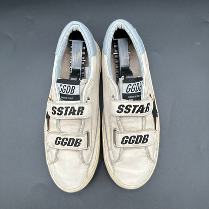 Golden Goose Old-School - Blanc Noir Bleu J033