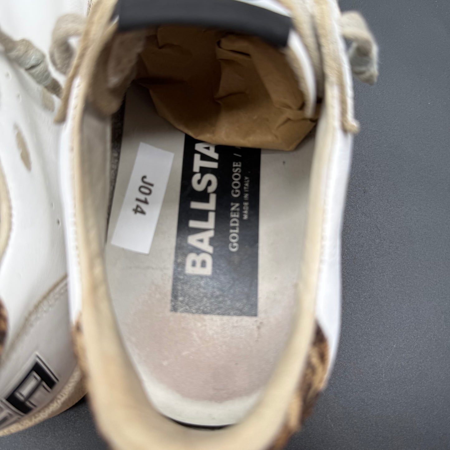 Golden Goose Ballstar - Blanc Noir Léopard J014