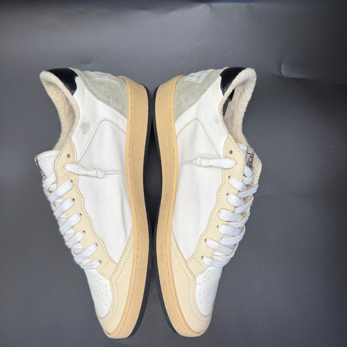 Golden Goose Ballstar - Blanc/Noir/Beige ◾️