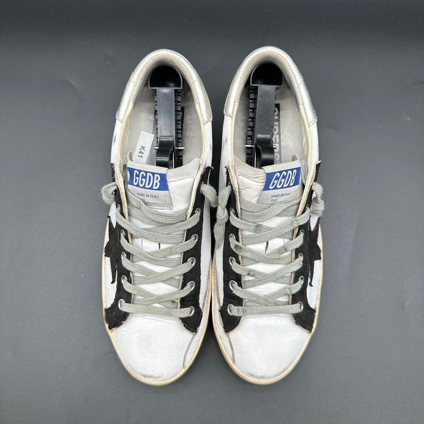 Golden Goose Superstar - Blanc Noir Argent K41