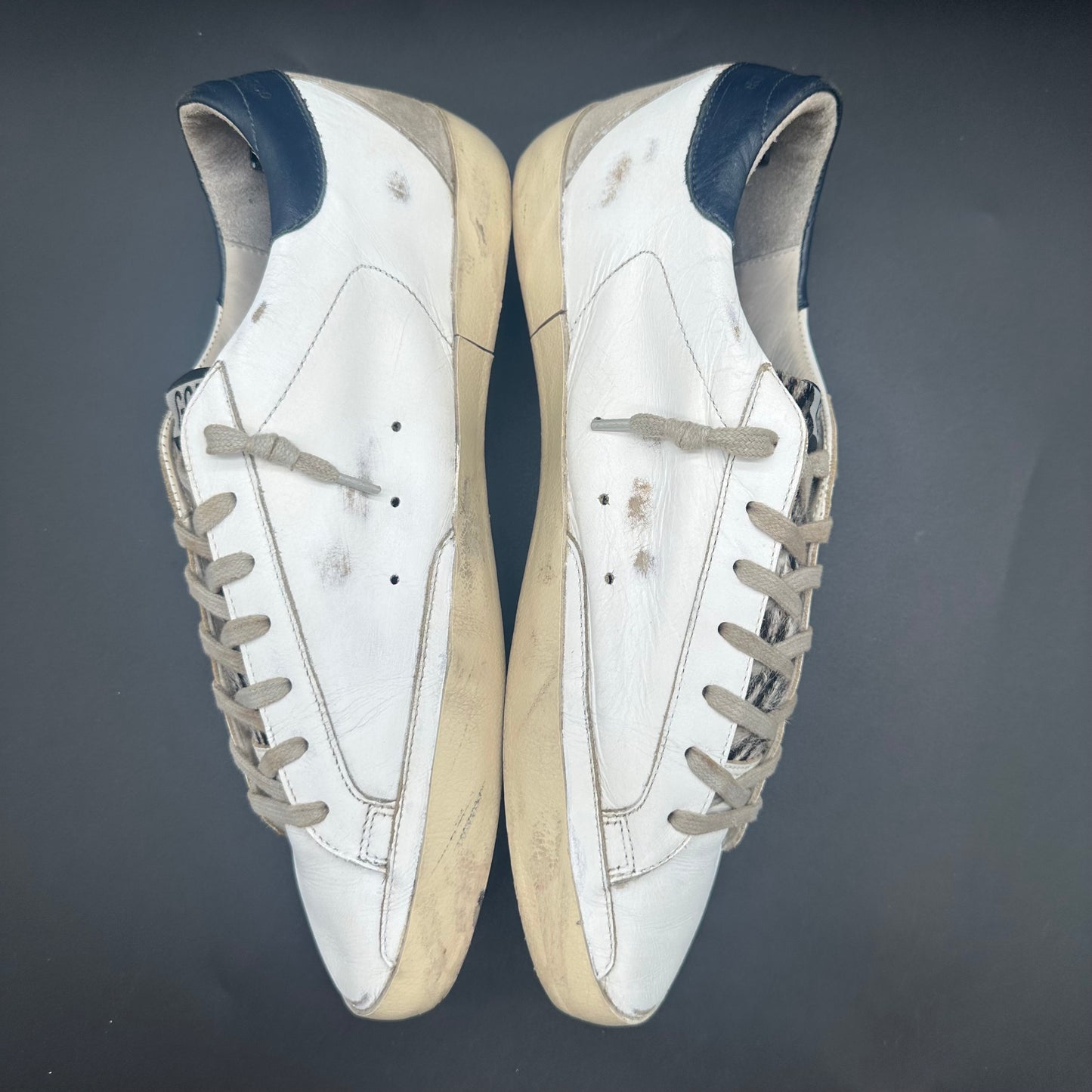 Golden Goose Superstar - Blanc Bleu Zèbre C1253