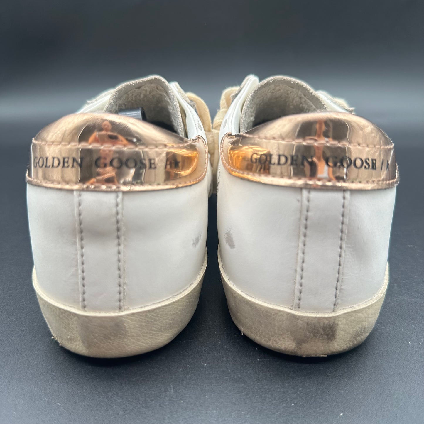 Golden Goose Superstar - Blanc Rose gold C1425