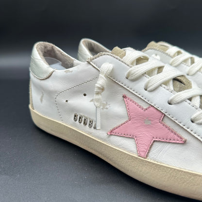 Golden Goose Superstar - Blanc Rose Argent C1310