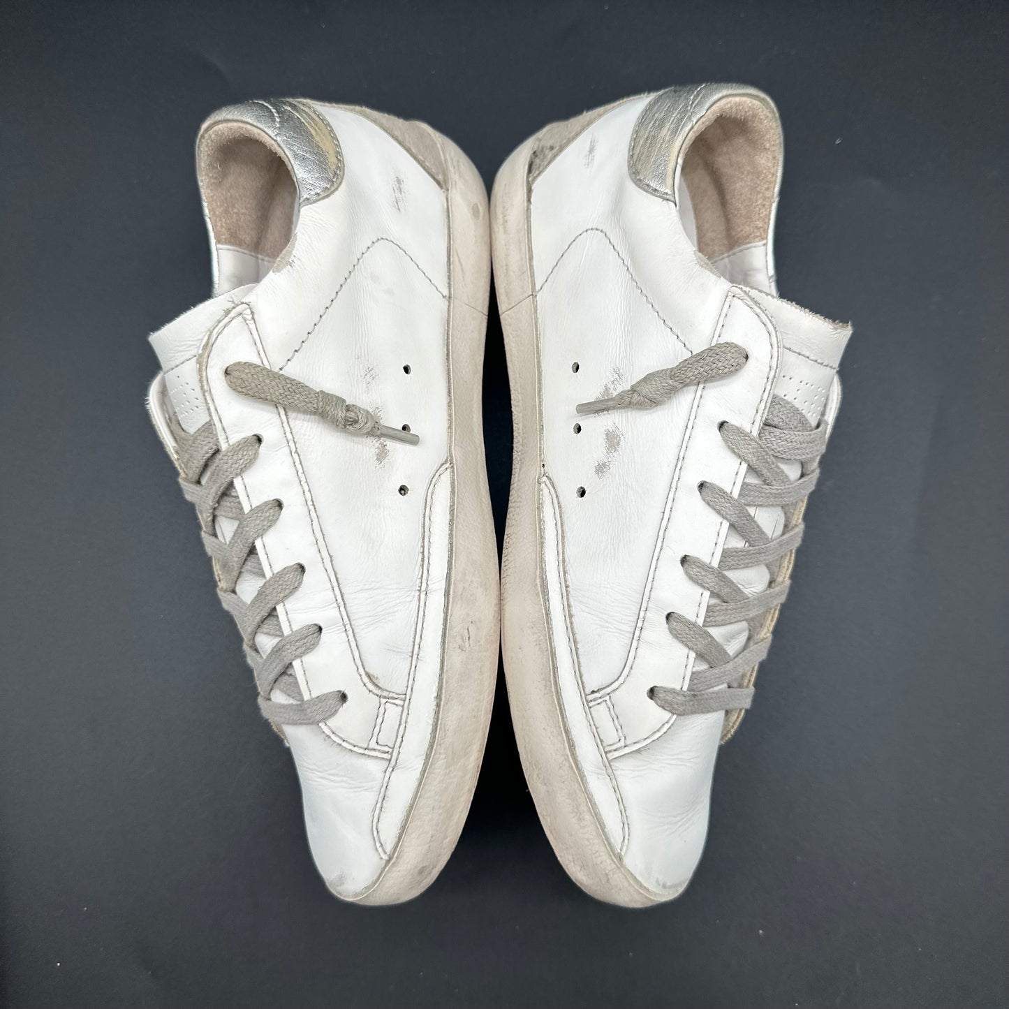 Golden Goose Superstar - Blanc Beige Argent P428
