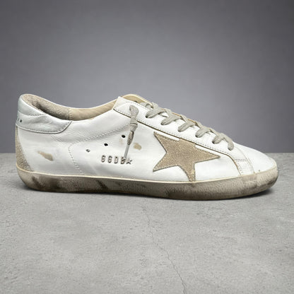 Golden Goose Superstar - Blanc Beige Argent C1268