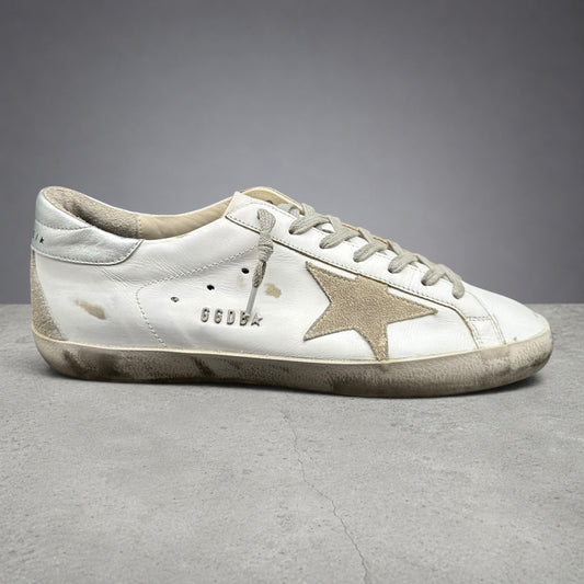 Golden Goose Superstar - Blanc Beige Argent C1268