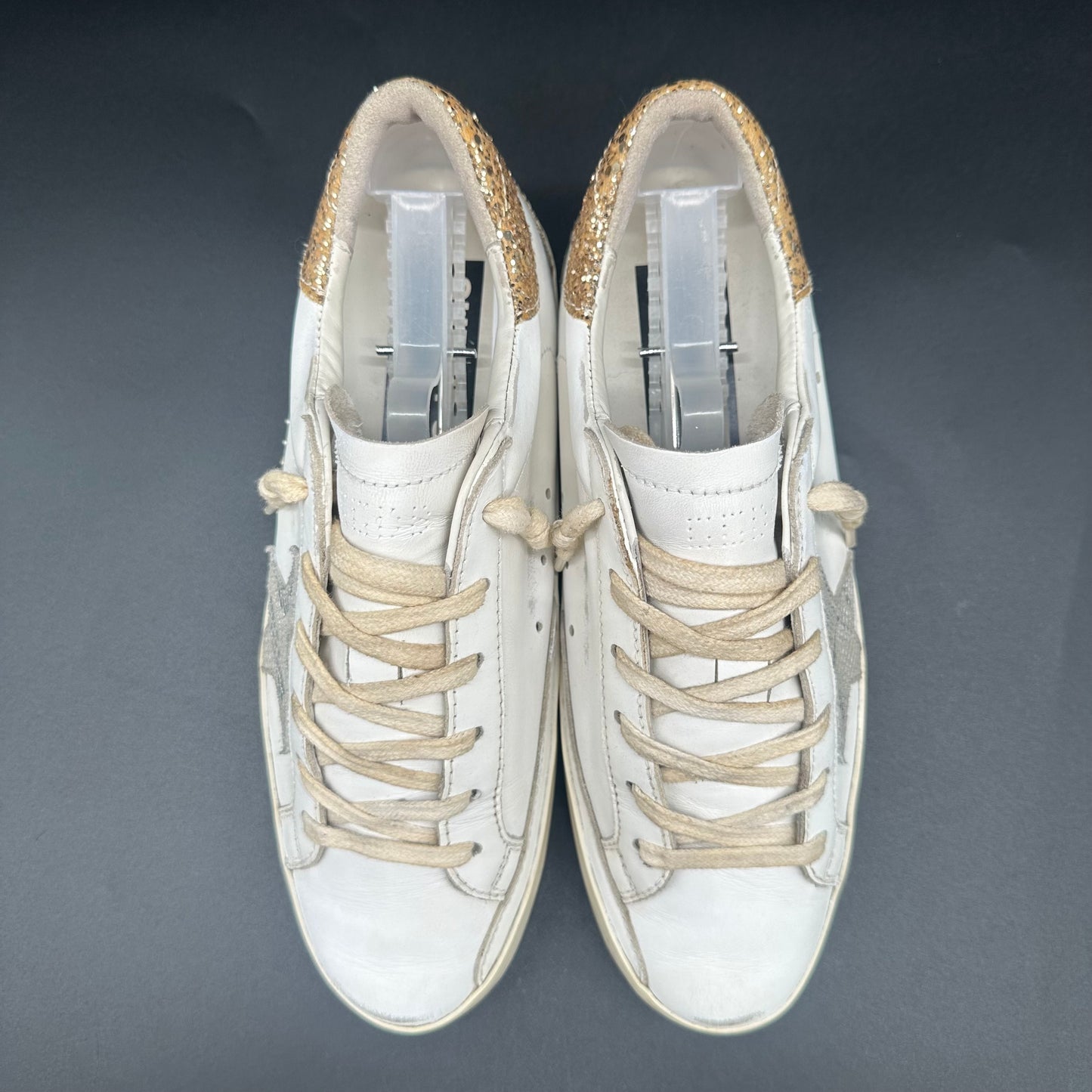 Golden Goose Superstar - Blanc Argent Paillettes C1190