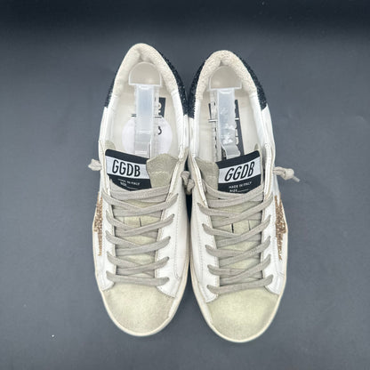 Golden Goose Superstar - Blanc Noir Or Paillettes P434