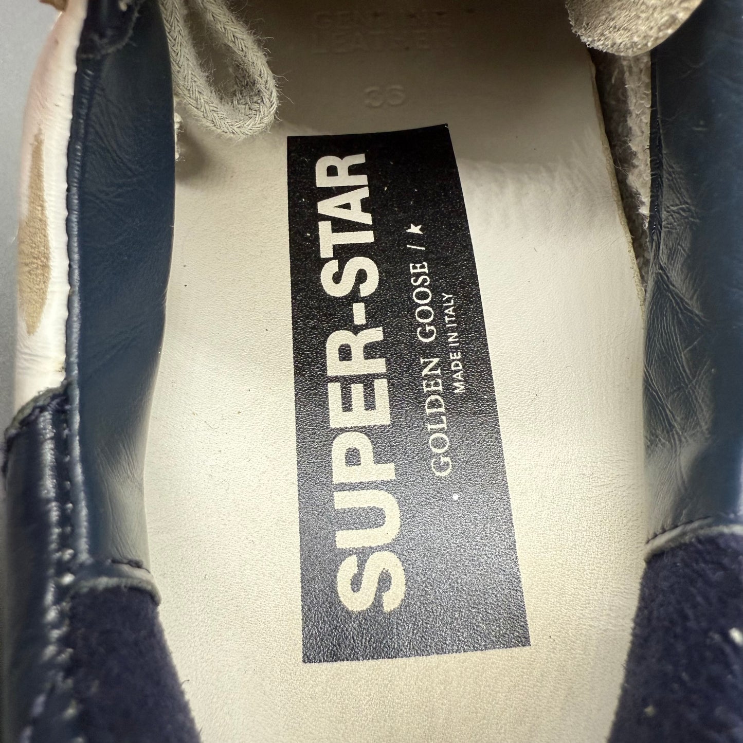 Golden Goose Superstar - Blanc Bleu Marine