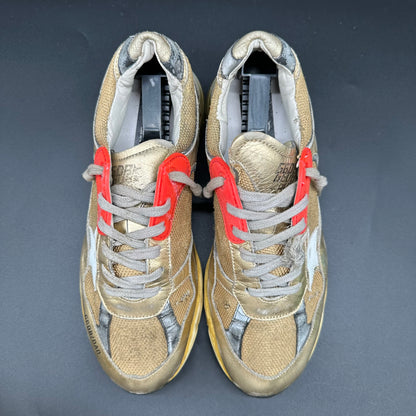 Golden Goose Dad-Star - Or Gris Rouge J010