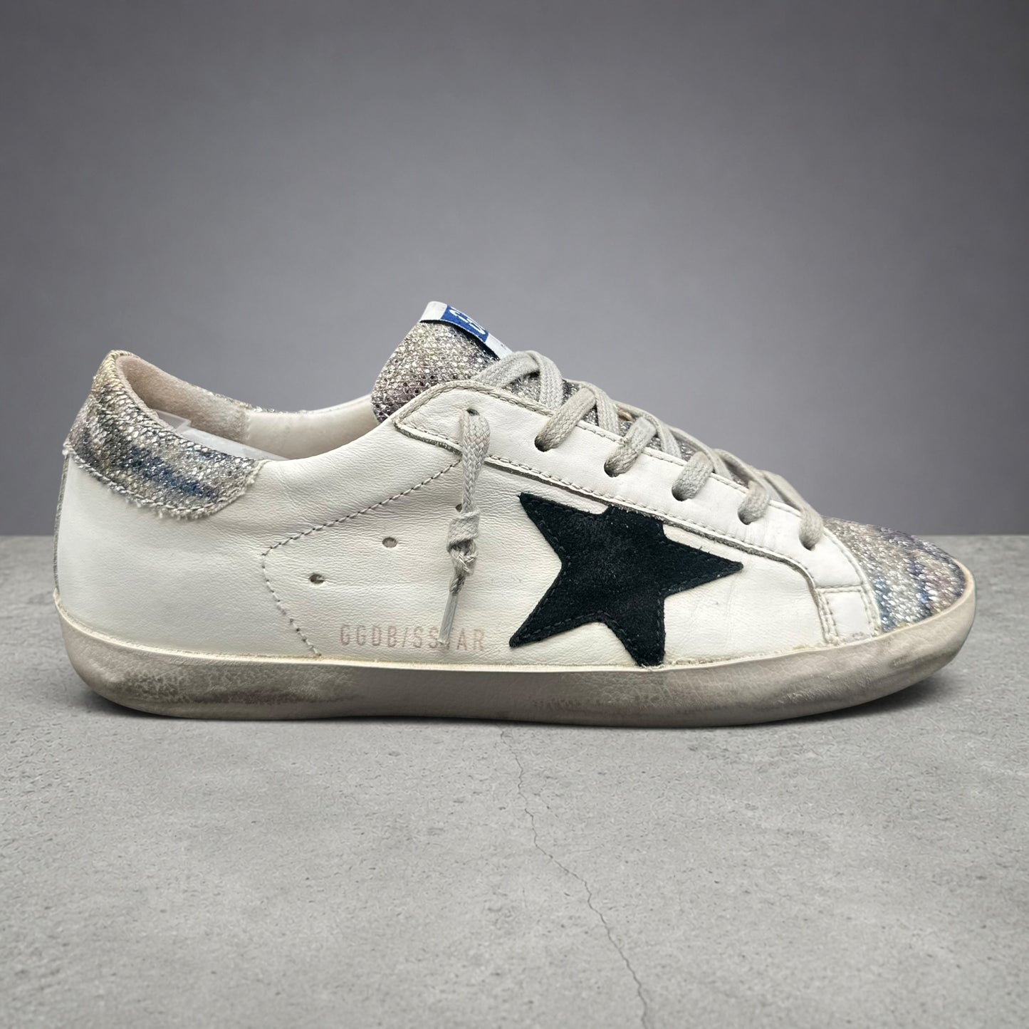 Golden Goose Superstar - Blanc Violet Paillettes C1259
