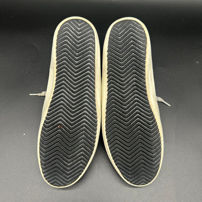 Golden Goose Superstar - Blanc Léopard Or Paillettes J021