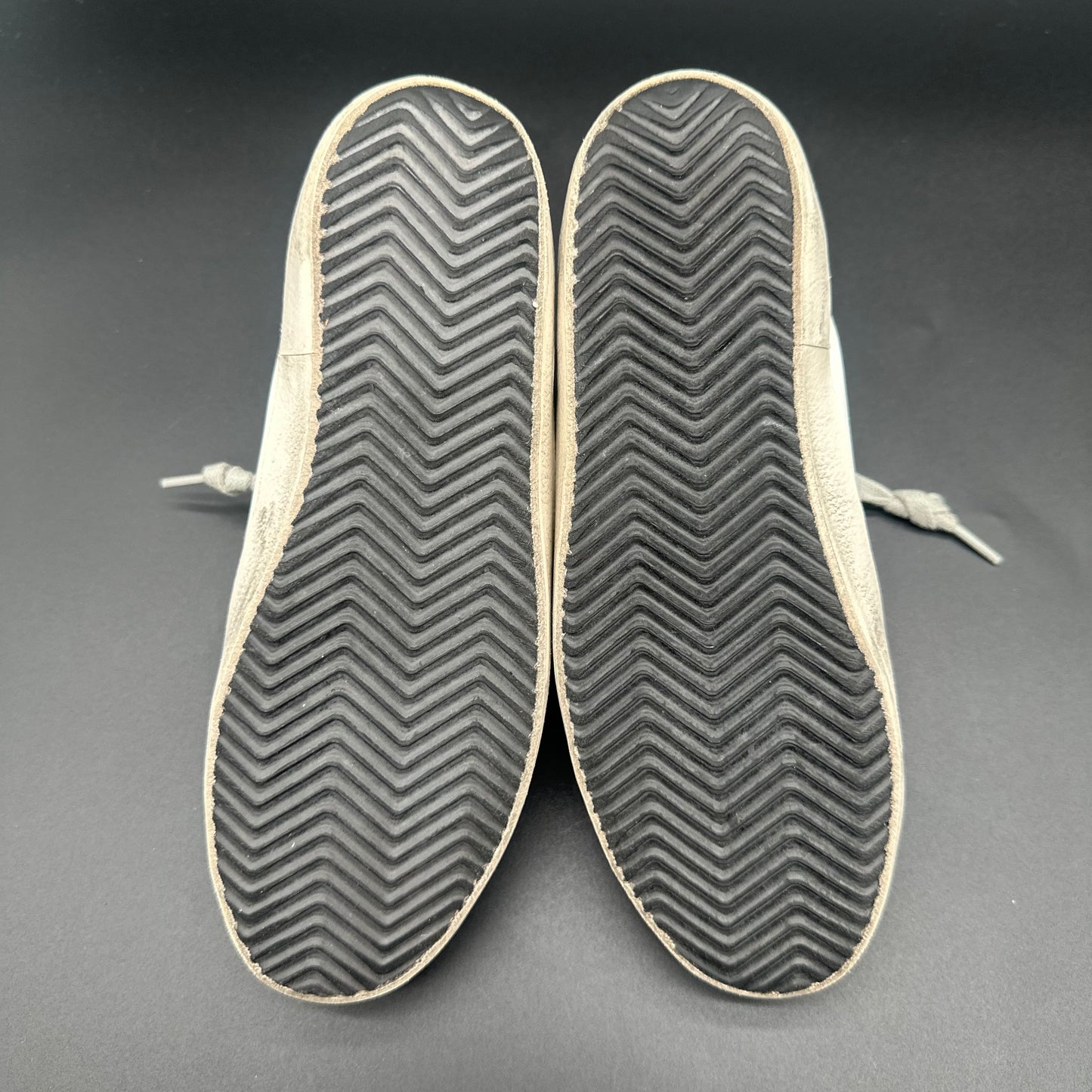 Golden Goose Superstar - Blanc Beige Argent Zèbre C1349