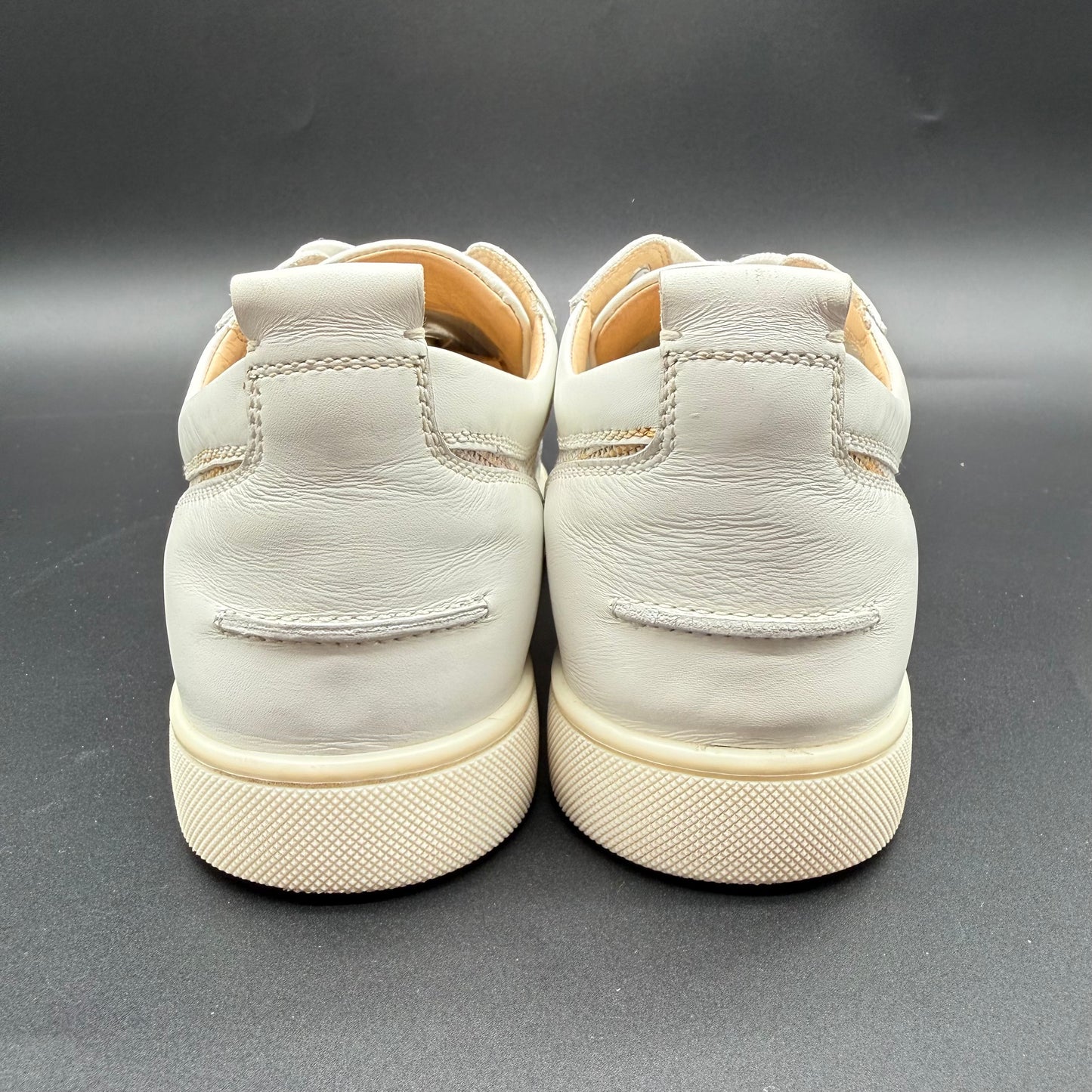 Louboutin Junior Spike - Blanc Argent C723