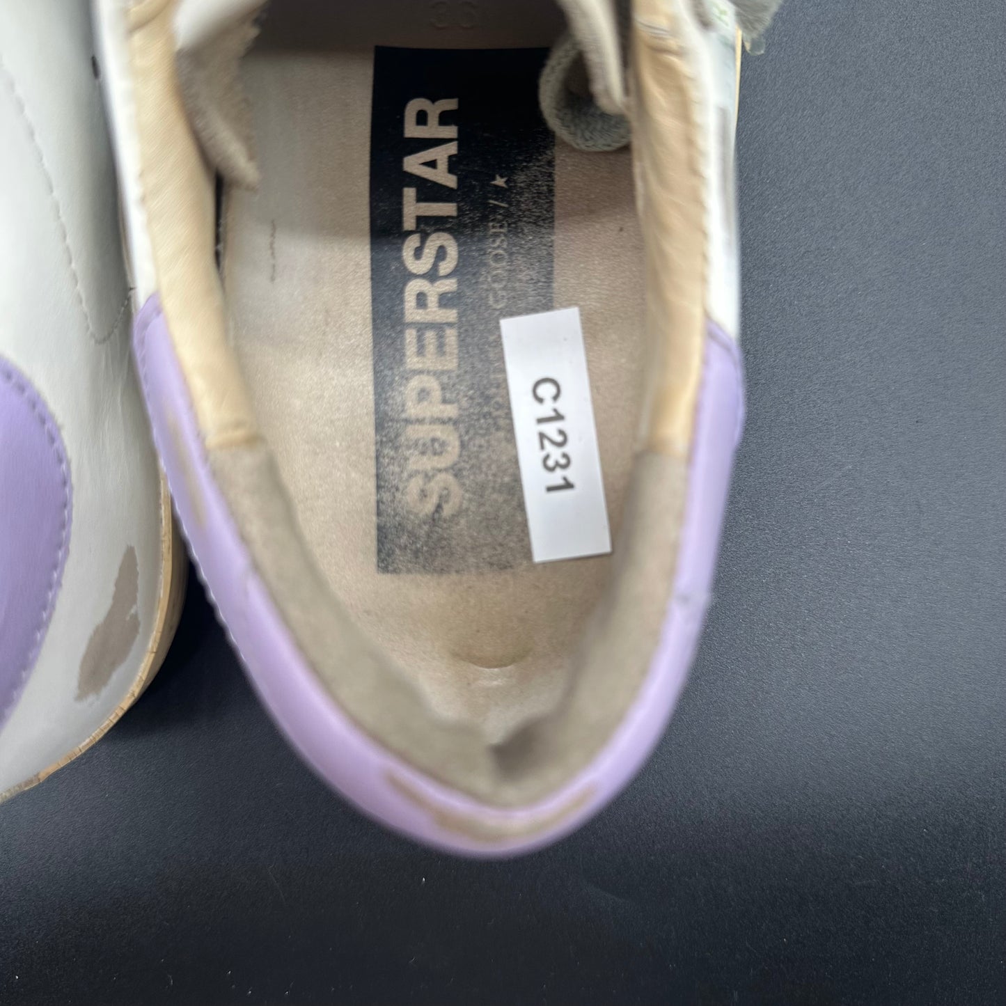 Golden Goose Superstar - Blanc Noir Violet C1231