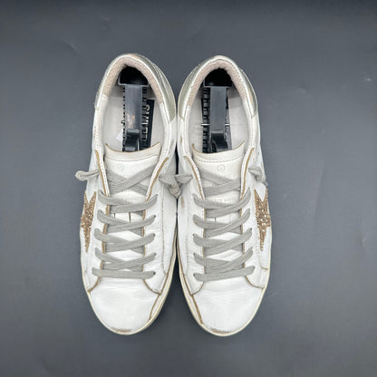 Golden Goose Superstar - Blanc Argent Or Paillettes P438