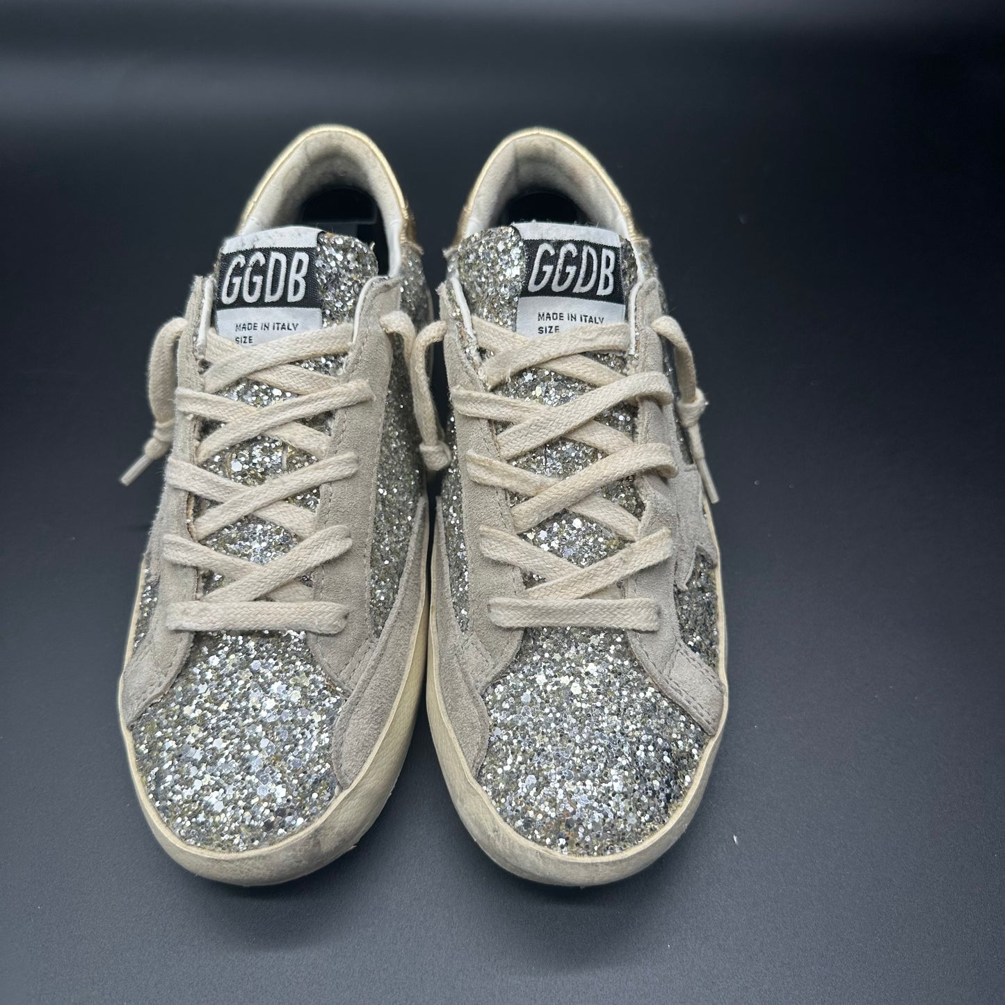 Golden Goose Superstar - Gris Paillette Argenté ◾️
