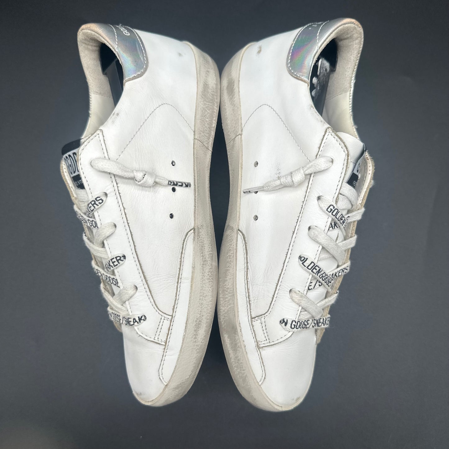 Golden Goose Superstar - Blanc Argent C1379