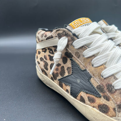Golden Goose Midstar - Noir Léopard Beige C1218