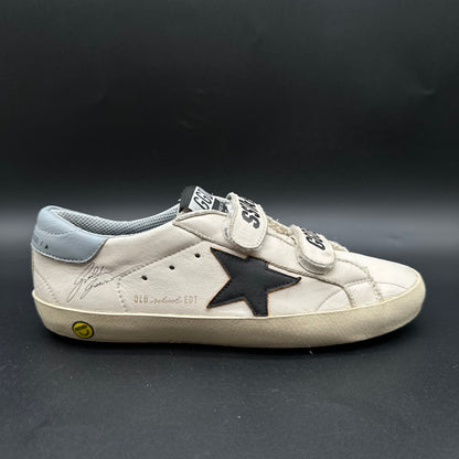 Golden Goose Old-School - Blanc Noir Bleu J033
