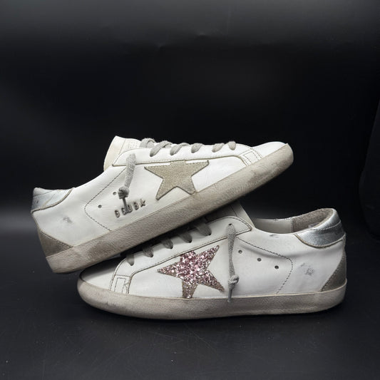Golden Goose Superstar - Blanc Gris Rose Paillette (Limited Edition)