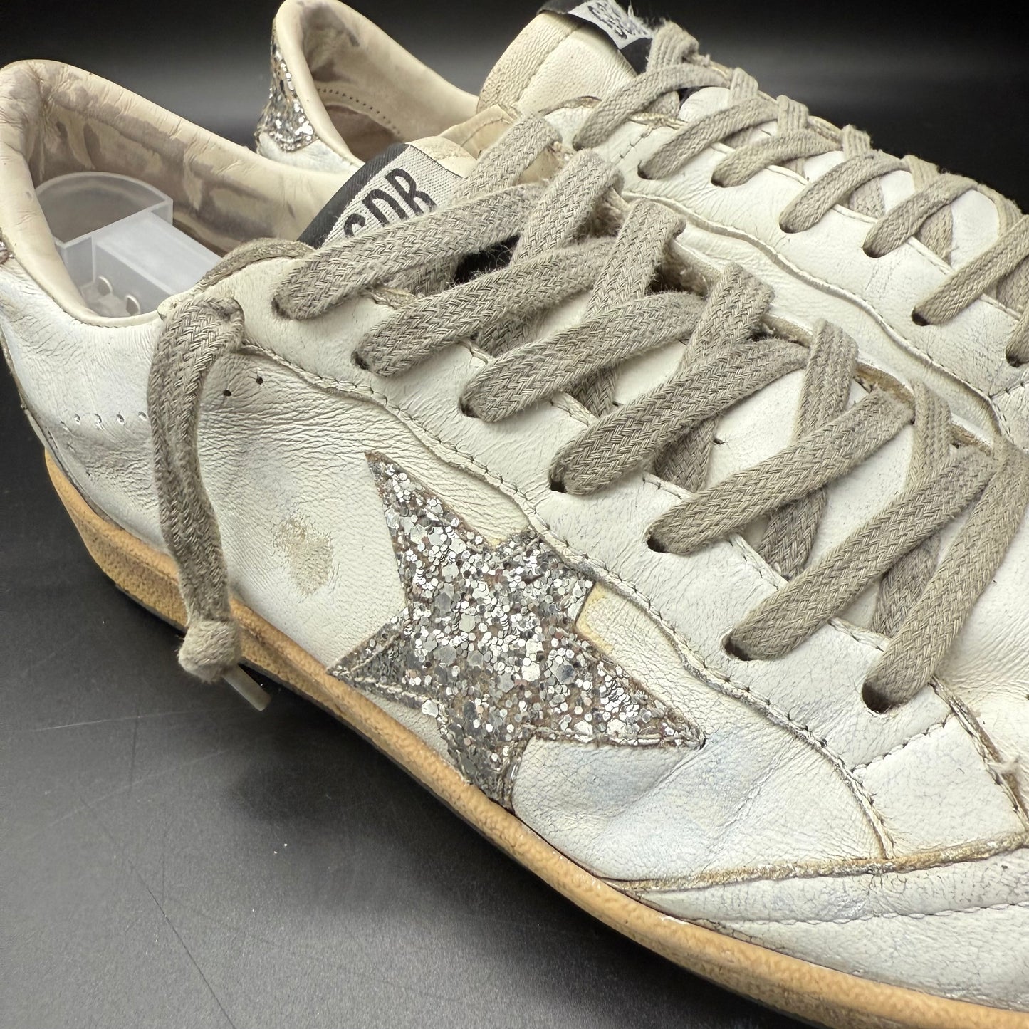 Golden Goose Ballstar - Blanc Argenté