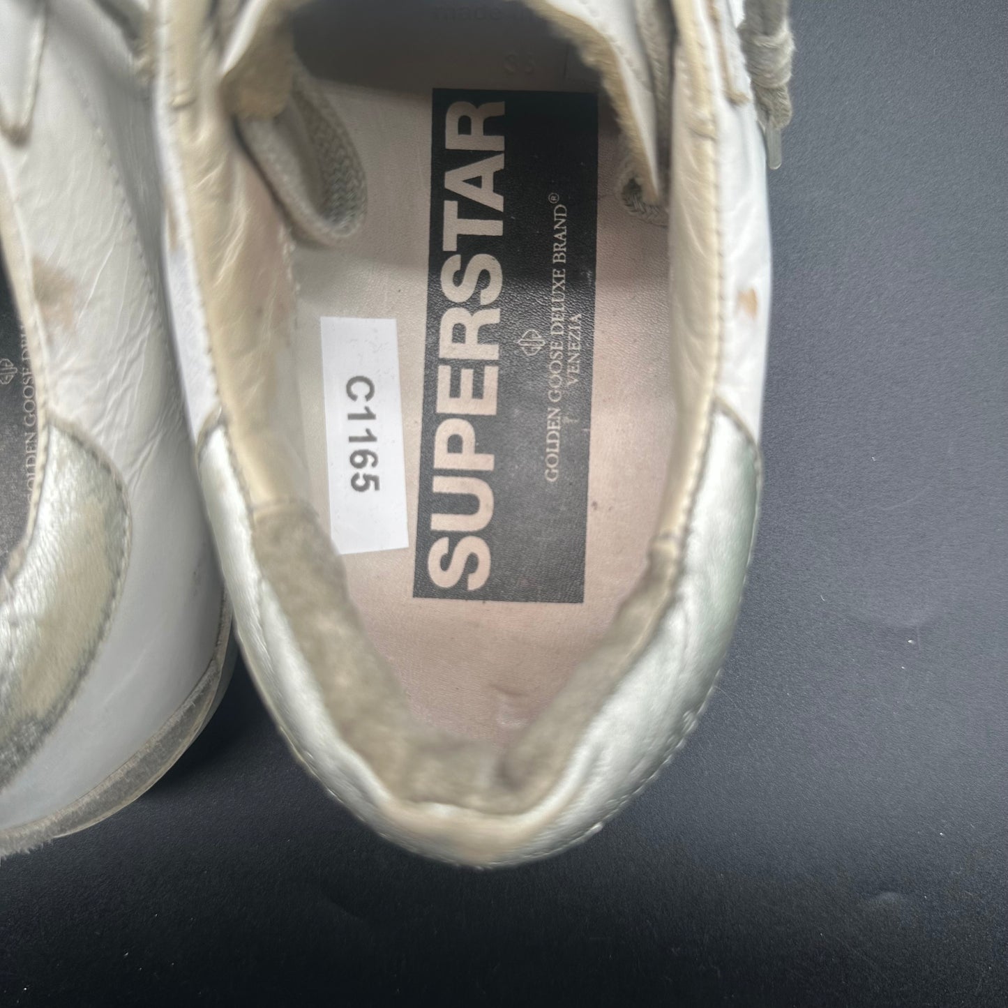 Golden Goose Superstar - Blanc Argent C1165