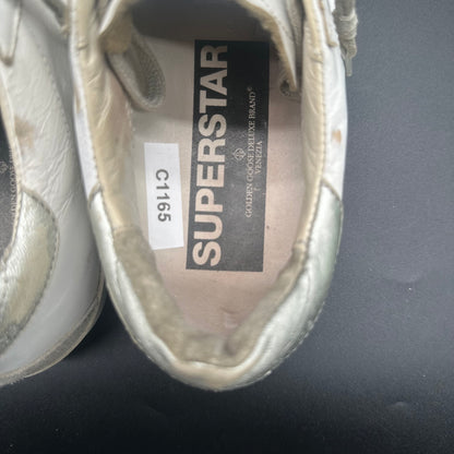 Golden Goose Superstar - Blanc Argent C1165