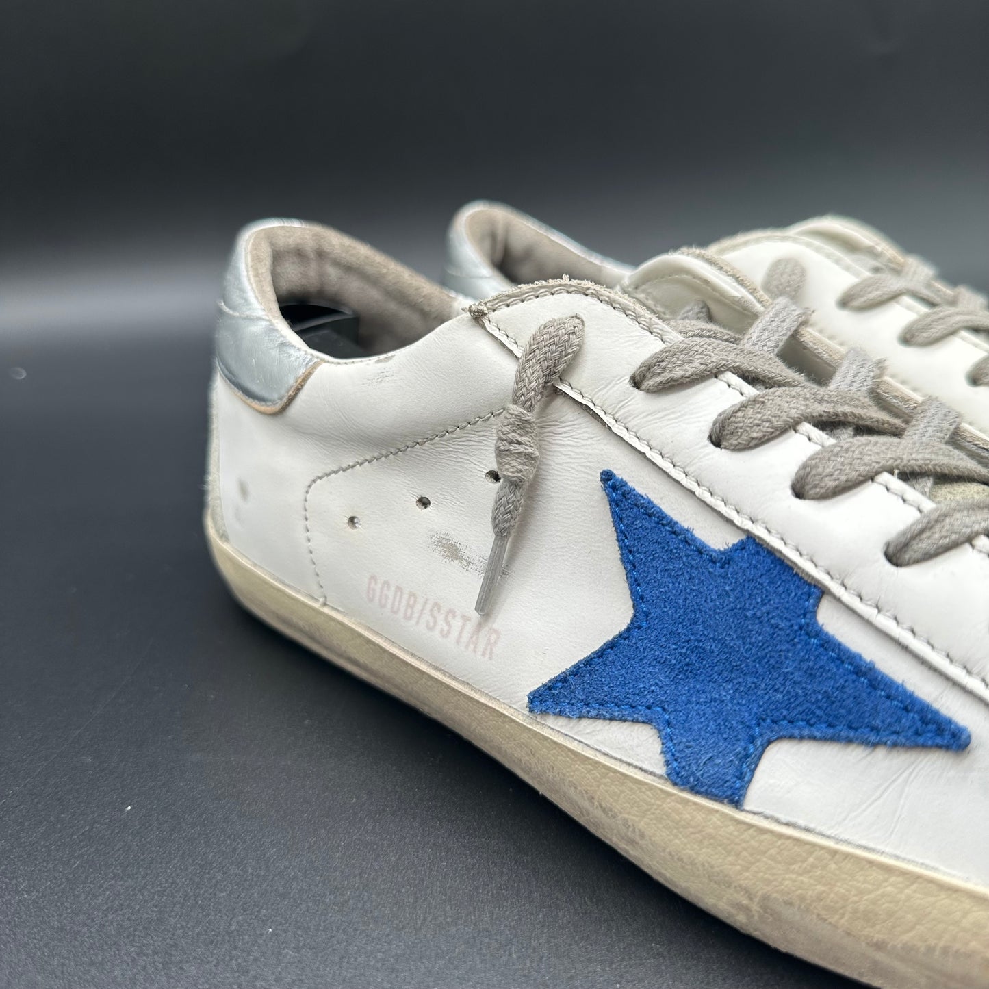 Golden Goose Superstar - Blanc Bleu Argent C1199