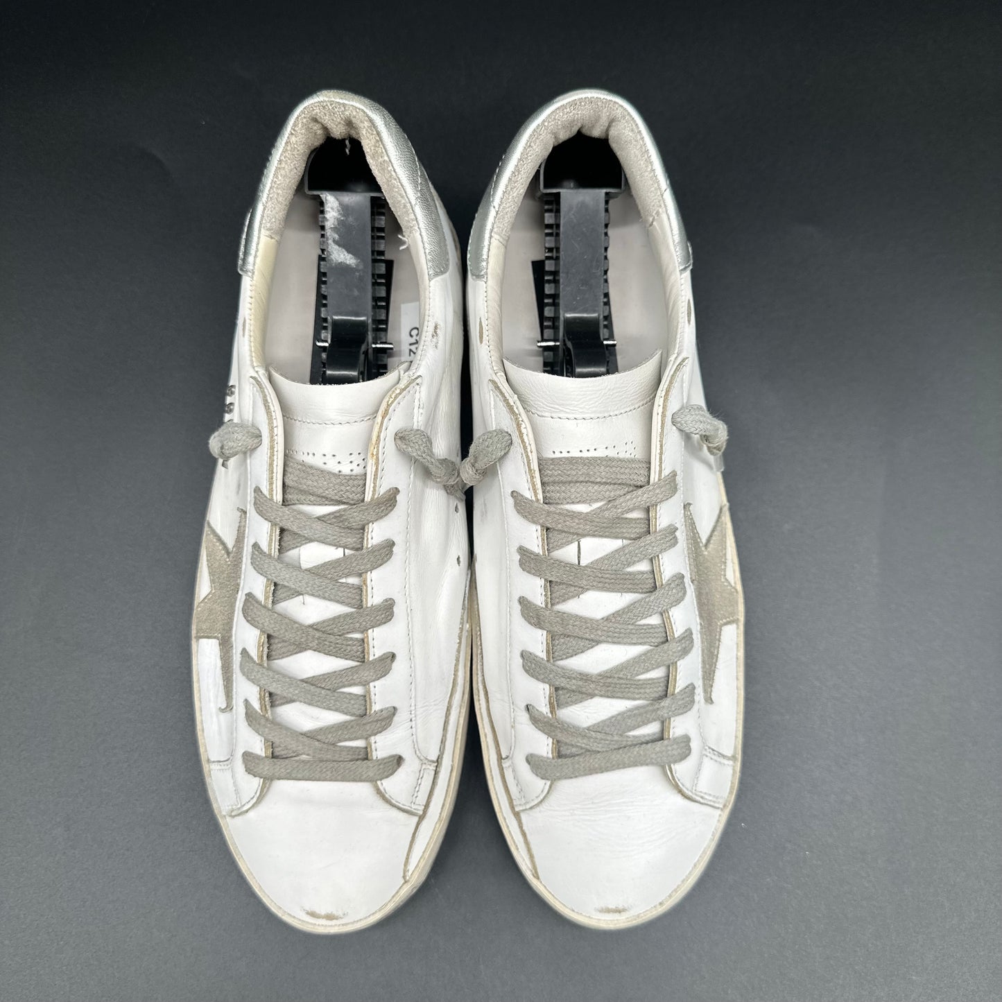 Golden Goose Superstar - Blanc Argent C1212