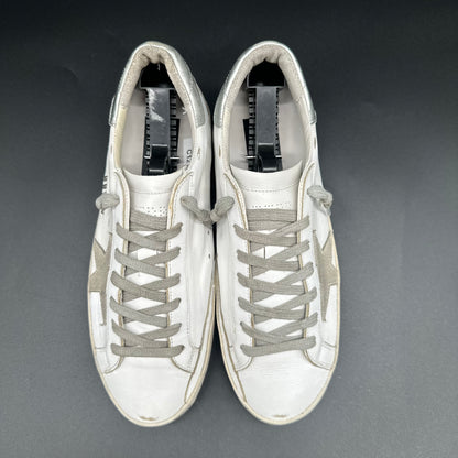 Golden Goose Superstar - Blanc Argent C1212