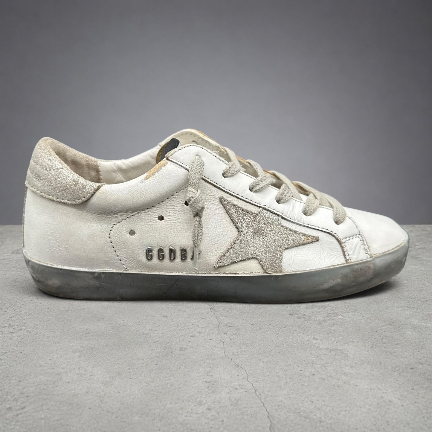 Golden Goose Superstar - Blanc Argent K38