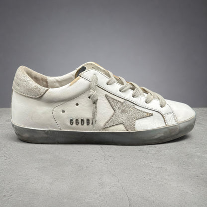 Golden Goose Superstar - Blanc Argent K38