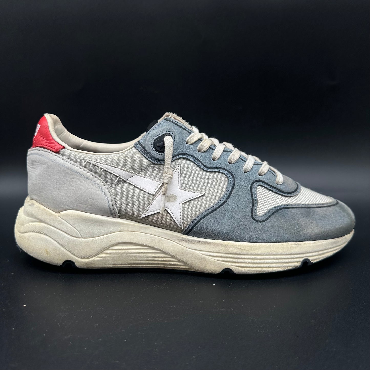 Golden Goose Running - Gris Bleu Blanc Rouge C1320