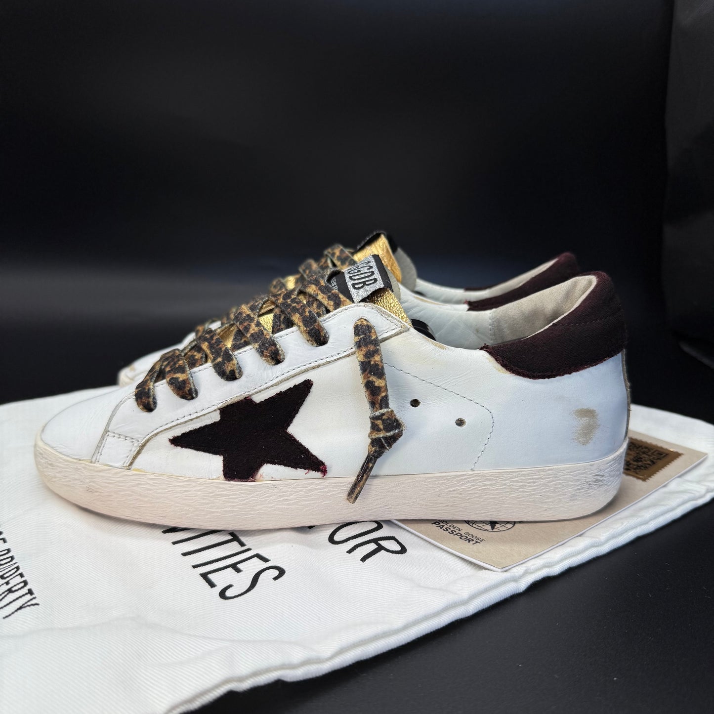 Golden Goose Superstar - Blanc/Leopard/Rouge/Noir◾️